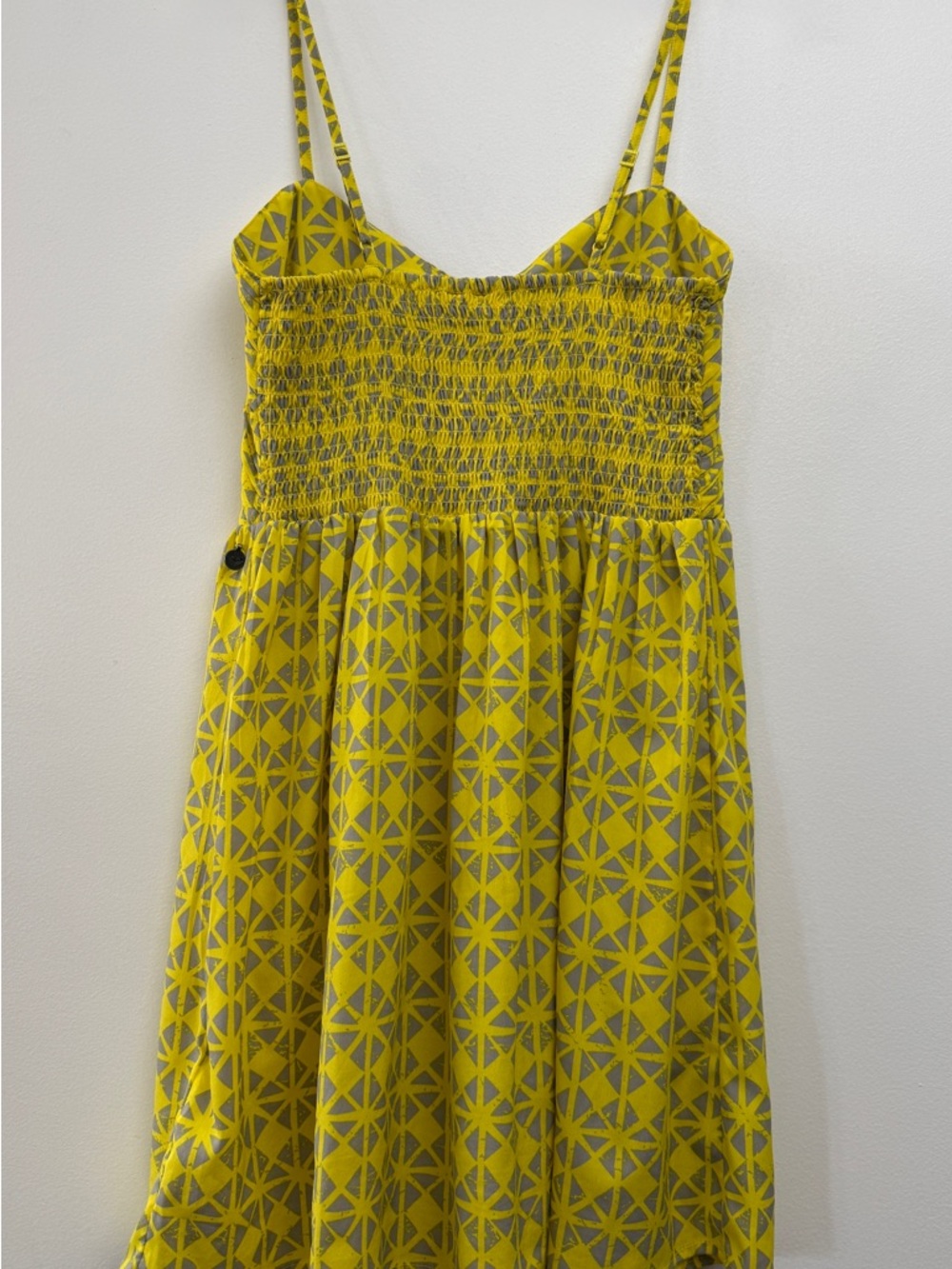 Roxy Yellow Geometric Mini Dress - Picture 12 of 15